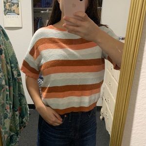 Madewell stripped short sleeve top